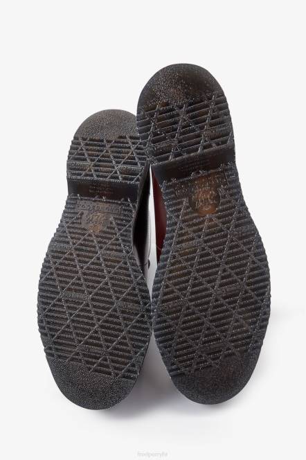 Fred Perry muškarci kožne majmunske čizme N42N186 obuća volovska krv