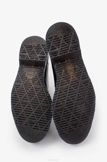 Fred Perry muškarci kožne majmunske čizme N42N187 obuća crno