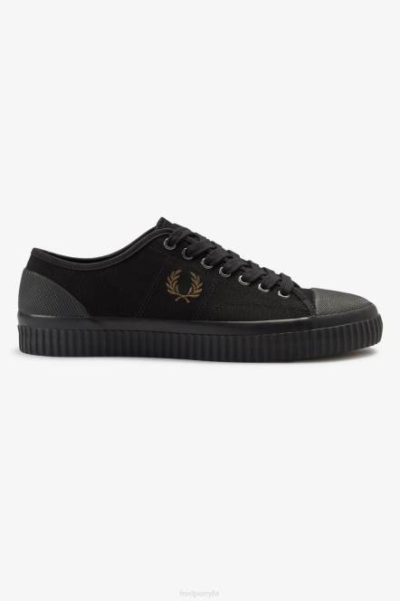 Fred Perry muškarci niski Hughes N42N199 obuća crni/vapnenac