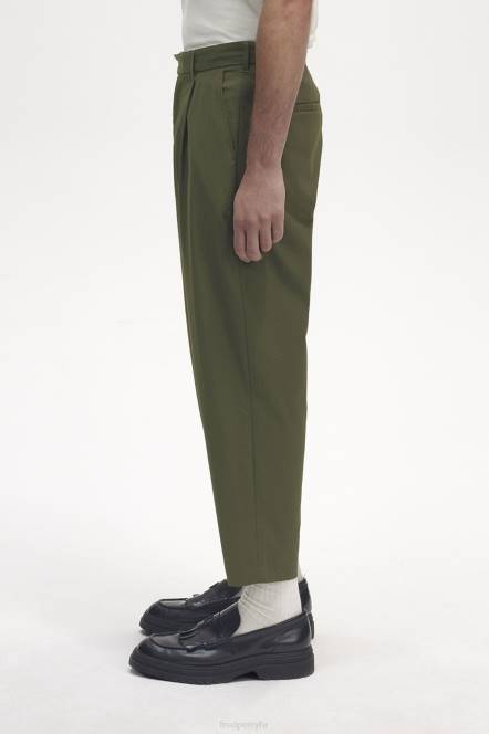 Fred Perry muškarci sužene hlače N42N48 odjeća jednolična zelena