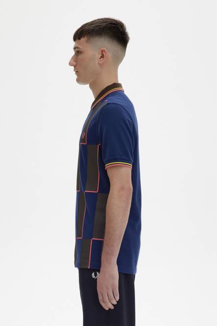 Fred Perry muškarci šahovnica N42N342 odjeća mornarica