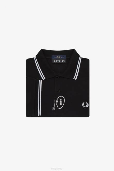 Fred Perry muškarci košulja N42N362 odjeća crno