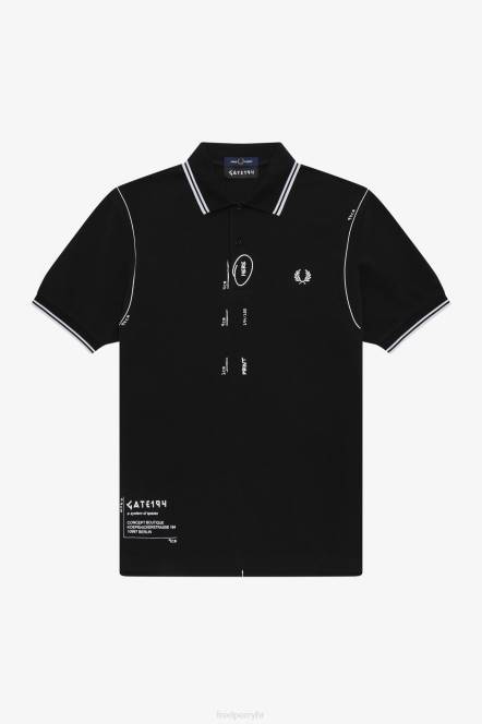 Fred Perry muškarci košulja N42N362 odjeća crno