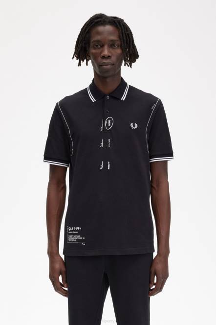 Fred Perry muškarci košulja N42N362 odjeća crno