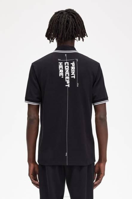 Fred Perry muškarci košulja N42N362 odjeća crno