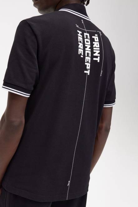 Fred Perry muškarci košulja N42N362 odjeća crno