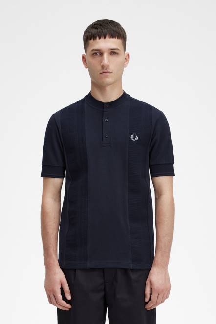 Fred Perry muškarci košulja s kontrastnim obrubom N42N333 odjeća mornarica