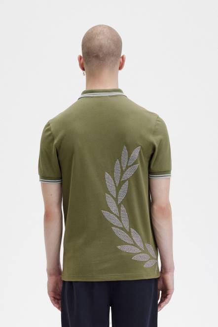 Fred Perry muškarci košulja s lovorovim vijencem N42N273 odjeća jednolična zelena