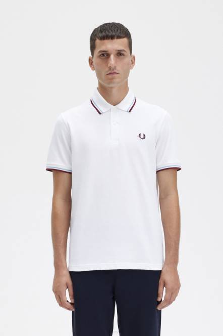 Fred Perry muškarci m12 N42N304 odjeća bijelo/ledeno/kesten
