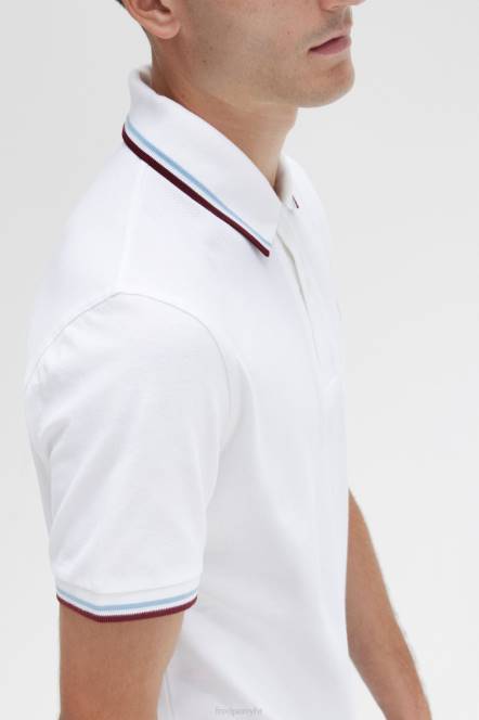 Fred Perry muškarci m12 N42N304 odjeća bijelo/ledeno/kesten