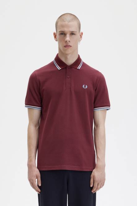 Fred Perry muškarci m12 N42N320 odjeća kestenjasta/bijela/ledena