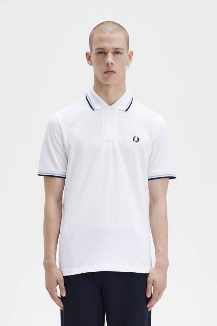 Fred Perry muškarci m12 N42N323 odjeća bijela/ledena/mornarska