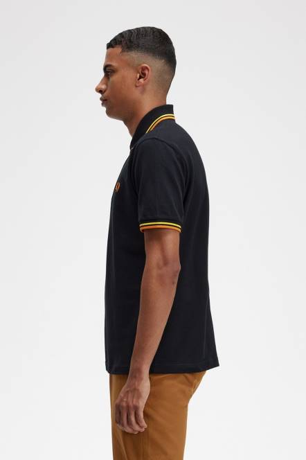 Fred Perry muškarci m12 N42N352 odjeća crna/cyber žuta/cyber narančasta