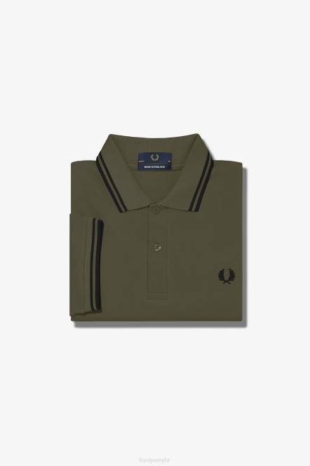 Fred Perry muškarci m12 N42N353 odjeća uniformno zeleno/crno