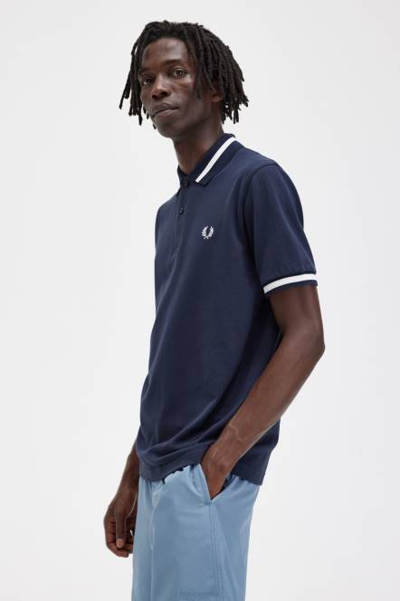 Fred Perry muškarci m2 N42N354 odjeća tamnoplava/snježnobijela