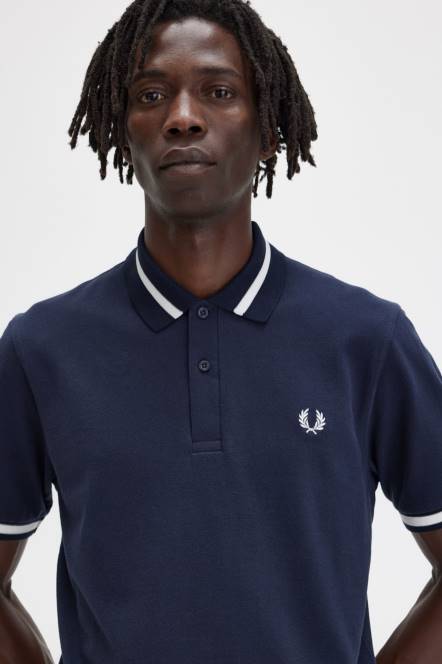 Fred Perry muškarci m2 N42N354 odjeća tamnoplava/snježnobijela