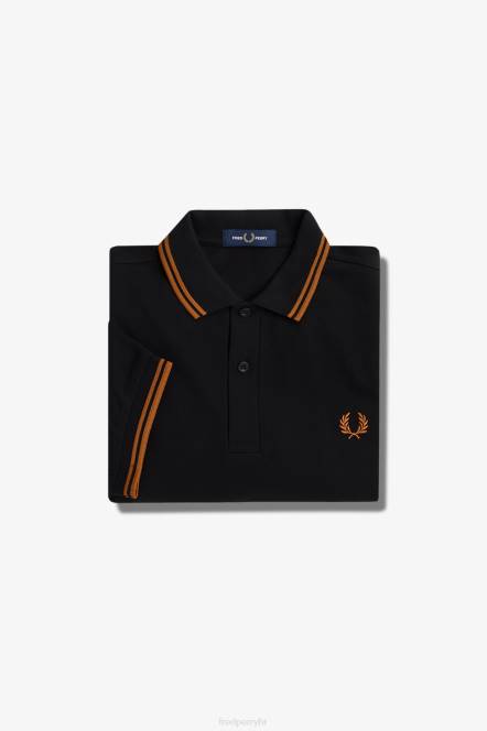 Fred Perry muškarci m3600 1 košulja N42N254 odjeća crna/ljuspica oraha