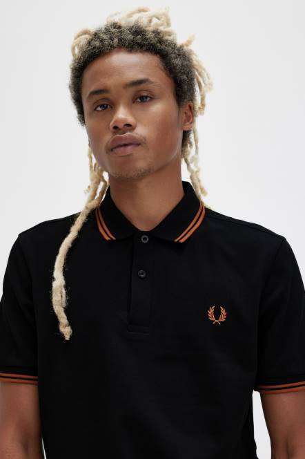 Fred Perry muškarci m3600 1 košulja N42N254 odjeća crna/ljuspica oraha