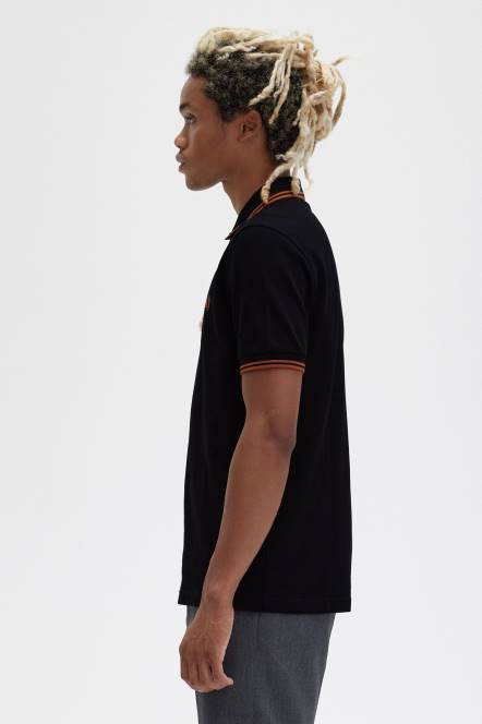 Fred Perry muškarci m3600 1 košulja N42N254 odjeća crna/ljuspica oraha