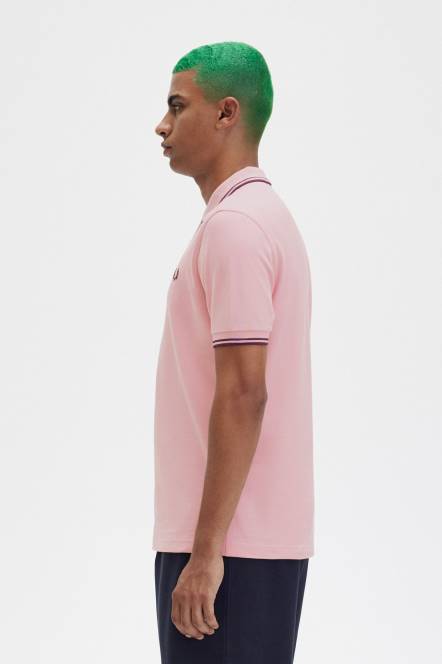 Fred Perry muškarci m3600 1 košulja N42N259 odjeća kredasto ružičasta/volujska krv