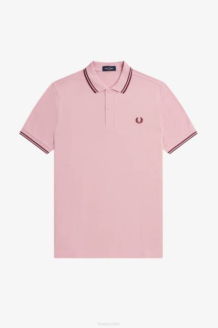 Fred Perry muškarci m3600 1 košulja N42N259 odjeća kredasto ružičasta/volujska krv