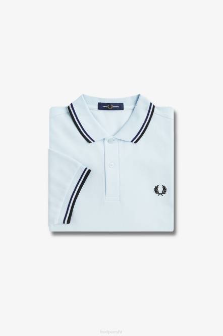 Fred Perry muškarci m3600 1 košulja N42N269 odjeća svijetlo led/francuska mornarica/crna