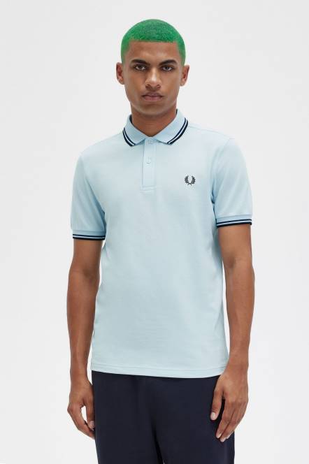Fred Perry muškarci m3600 1 košulja N42N269 odjeća svijetlo led/francuska mornarica/crna