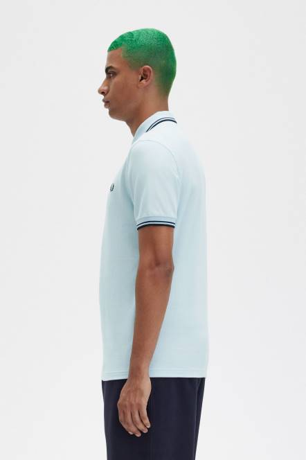 Fred Perry muškarci m3600 1 košulja N42N269 odjeća svijetlo led/francuska mornarica/crna