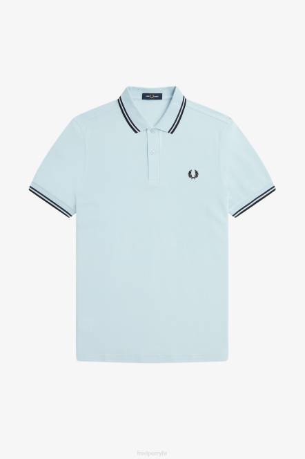 Fred Perry muškarci m3600 1 košulja N42N269 odjeća svijetlo led/francuska mornarica/crna