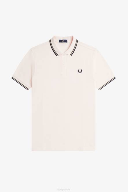 Fred Perry muškarci m3600 1 košulja N42N271 odjeća svilenkasta breskva/uniforma zelena/mornarska