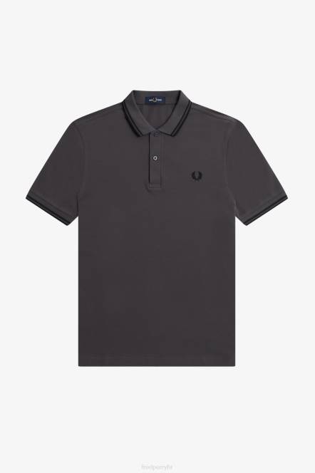 Fred Perry muškarci m3600 2 košulja N42N286 odjeća metalni/crni