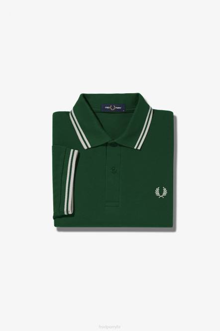 Fred Perry muškarci m3600 2 košulja N42N293 odjeća bršljan zelena/snježno bijela