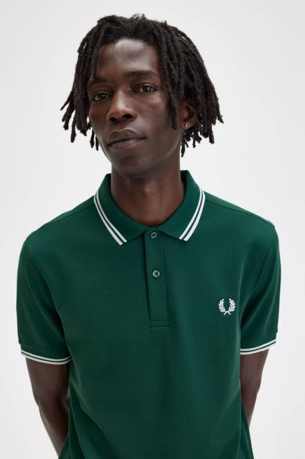 Fred Perry muškarci m3600 2 košulja N42N293 odjeća bršljan zelena/snježno bijela