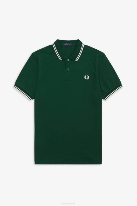 Fred Perry muškarci m3600 2 košulja N42N293 odjeća bršljan zelena/snježno bijela