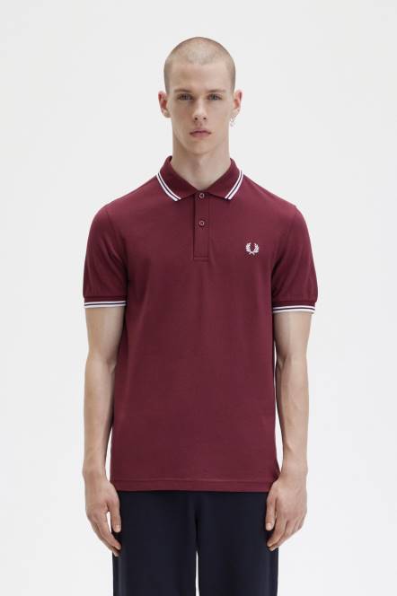 Fred Perry muškarci m3600 2 košulja N42N295 odjeća luka/bijela
