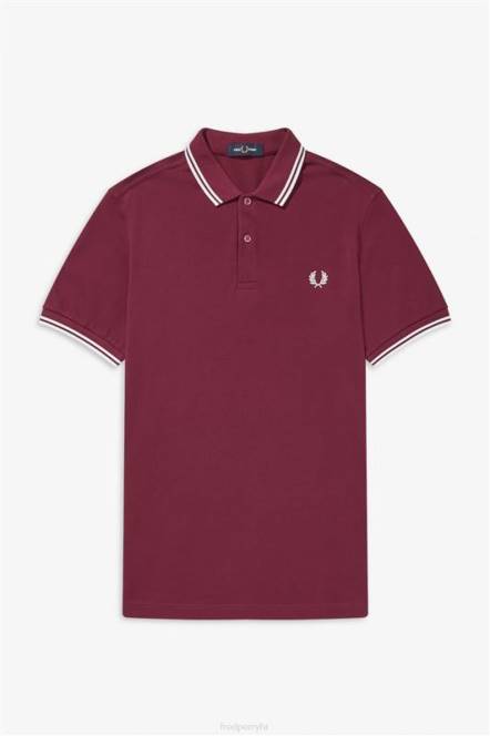 Fred Perry muškarci m3600 2 košulja N42N295 odjeća luka/bijela