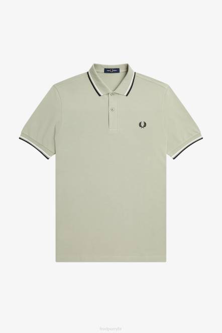 Fred Perry muškarci m3600 2 košulja N42N298 odjeća morska trava/snježnobijela/crna