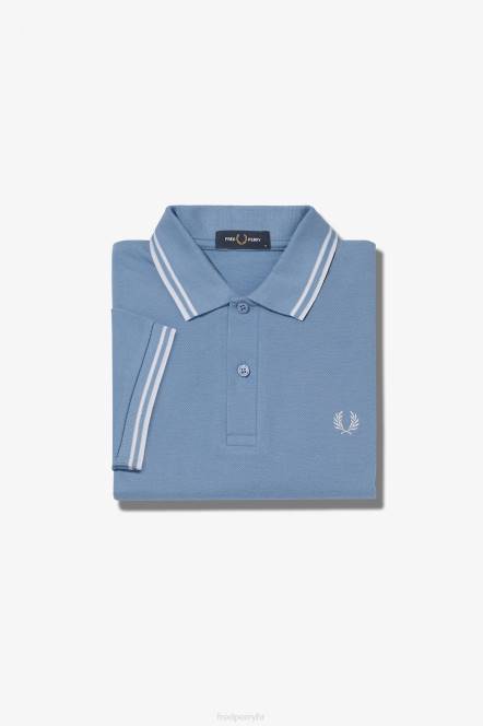 Fred Perry muškarci m3600 2 košulja N42N306 odjeća nebesko plava/snježno bijela