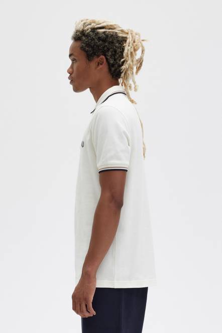 Fred Perry muškarci m3600 3 košulja N42N319 odjeća ecru/topli kamen/mornarska