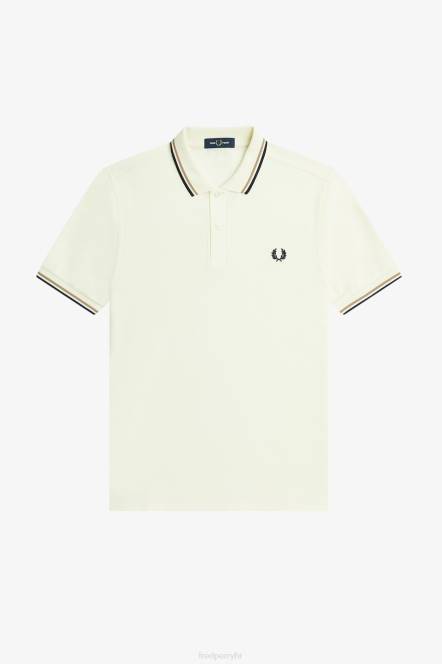 Fred Perry muškarci m3600 3 košulja N42N319 odjeća ecru/topli kamen/mornarska