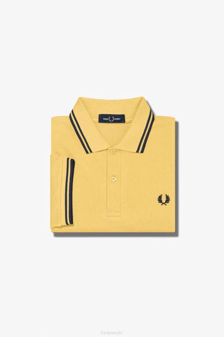 Fred Perry muškarci m3600 3 košulja N42N341 odjeća zlatni sat/mornarica