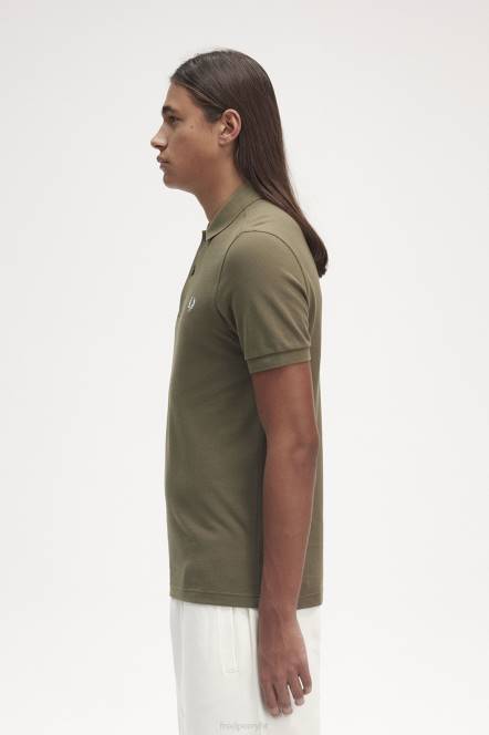 Fred Perry muškarci m6000 N42N340 odjeća jednoličan zeleni/svijetli led