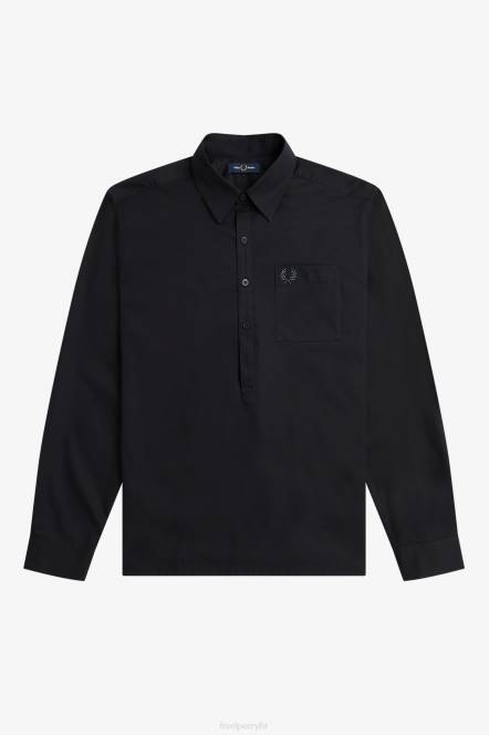 Fred Perry muškarci majica iznad glave N42N379 odjeća crno