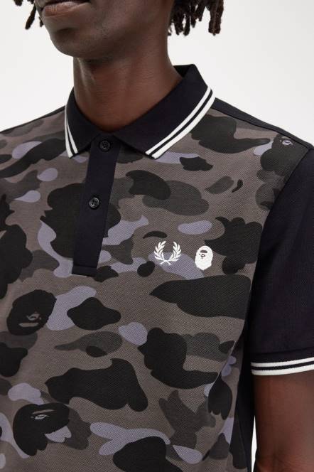 Fred Perry muškarci maskirna majica N42N351 odjeća crno