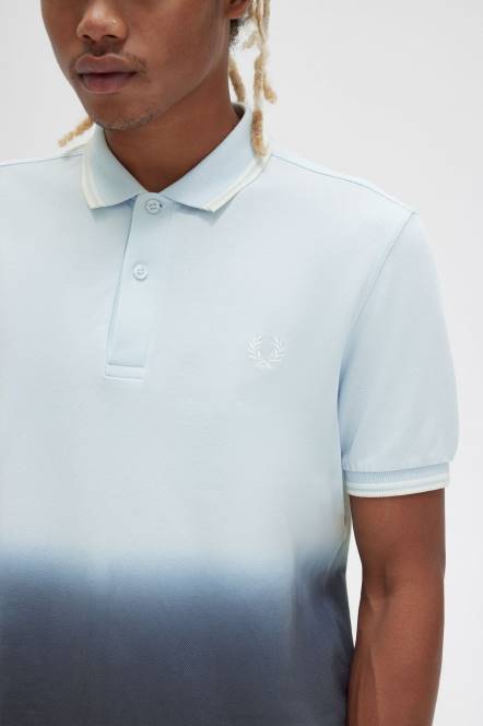 Fred Perry muškarci ombre košulja N42N267 odjeća lagani led