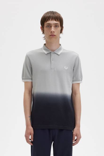 Fred Perry muškarci ombre košulja N42N282 odjeća vapnenac