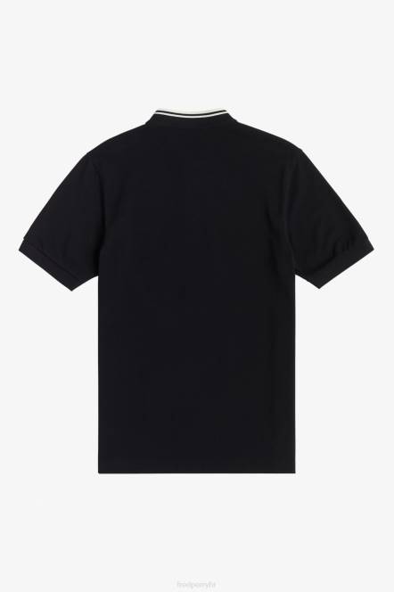 Fred Perry muškarci polo majica s bomber ovratnikom N42N349 odjeća crno