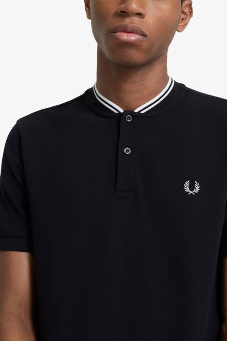 Fred Perry muškarci polo majica s bomber ovratnikom N42N349 odjeća crno