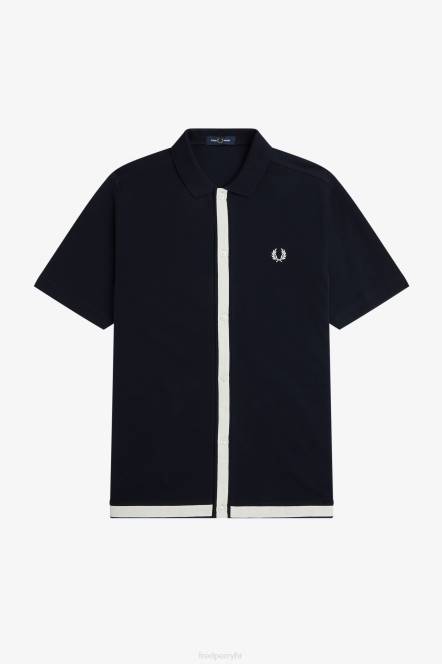 Fred Perry muškarci polo majica s detaljima trake N42N357 odjeća mornarica