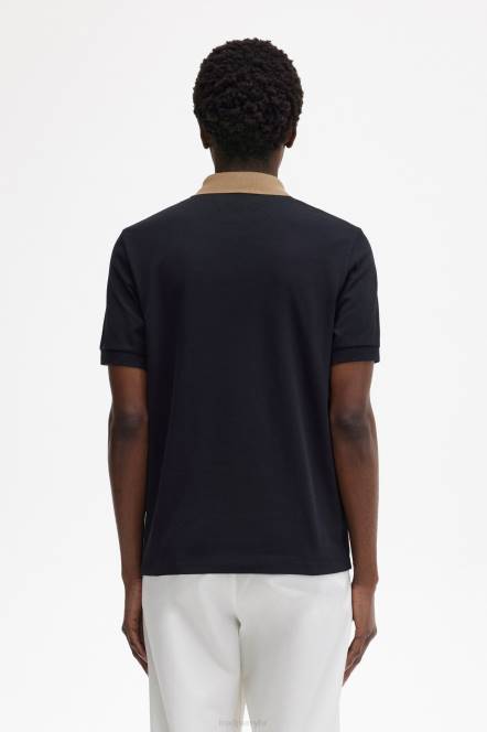 Fred Perry muškarci polo majica s kontrastnim ovratnikom N42N370 odjeća mornarsko plava